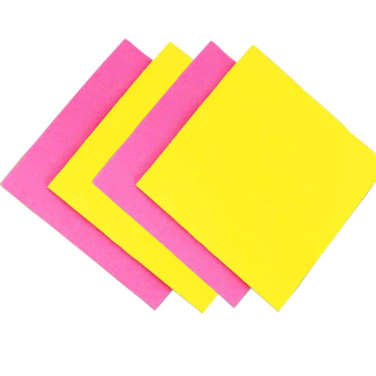 Shammy Cloth Viscose Polyester Microfiber Cleaning Cloth Yellow Cloth